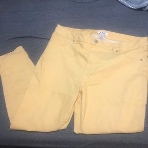 Plus size 18 light yellow jeans